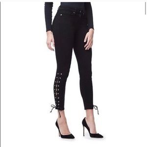 Good American good legs lace up jeans 0/25